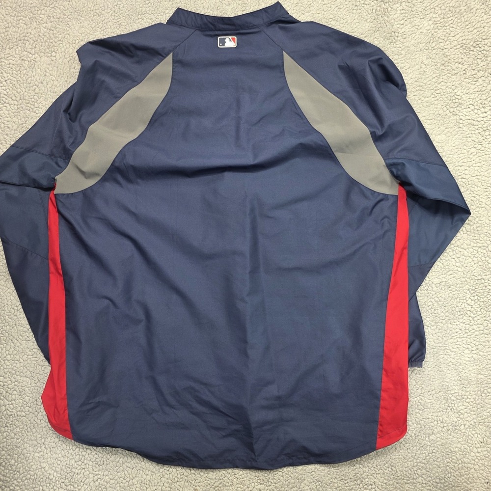Vtg Majestic Minnesota Twins Dugout Jacket MLB 1/4 Zip Pullover Windbreaker 2XL‎ - Picture 4 of 9
